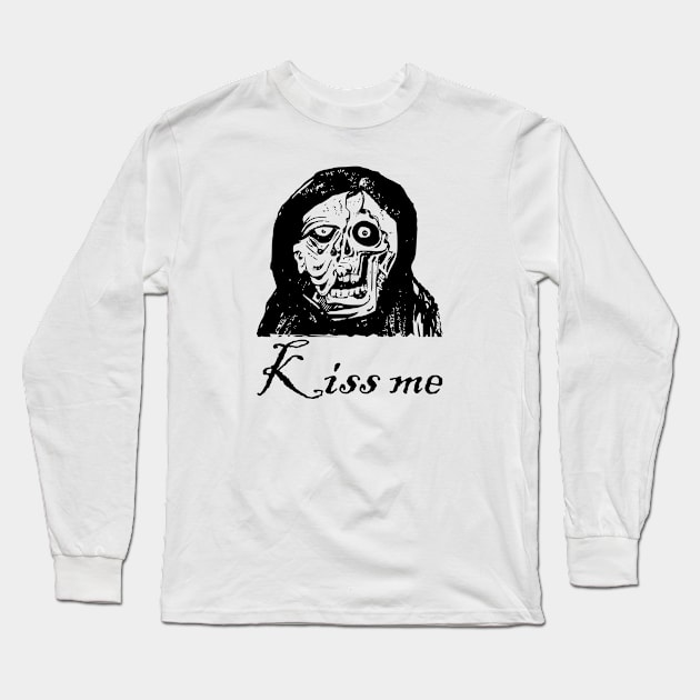 Halloween Kiss Long Sleeve T-Shirt by alialbadr